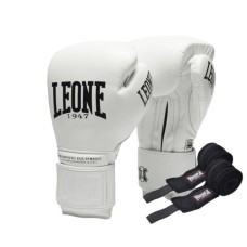 Боксерські рукавички Leone GN111 The Greatest White 10 унцій (GN111_White_10oz)