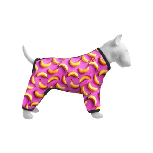 Вітровка для тварин WAUDOG Clothes Банани на рожевому M 35 (392-4055)