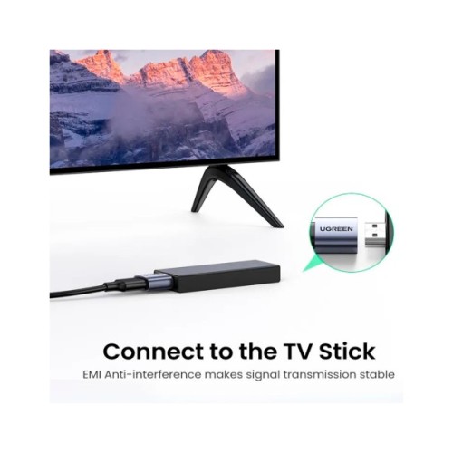 Перехідник HDMI F to HDMI F 8K black Ugreen (90592)