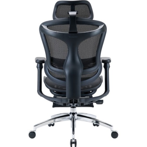 Офісне крісло Sihoo з підставкою для ніг DORO C300L Mesh Black with footrest (DORO-C300L-A3-101-JT)