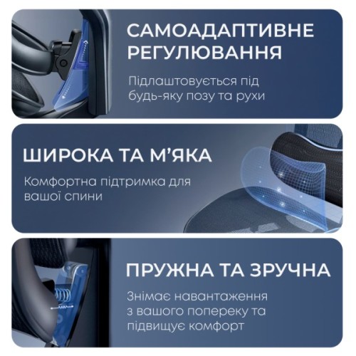 Офісне крісло Sihoo з підставкою для ніг DORO C300L Mesh Black with footrest (DORO-C300L-A3-101-JT)