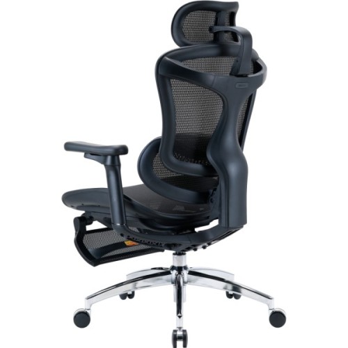 Офісне крісло Sihoo з підставкою для ніг DORO C300L Mesh Black with footrest (DORO-C300L-A3-101-JT)