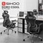 Офісне крісло Sihoo з підставкою для ніг DORO C300L Mesh Black with footrest (DORO-C300L-A3-101-JT)