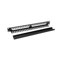 Кабельний організатор 19" 1U однобічна гребінка, метал Zpas (T-SO-900-616)