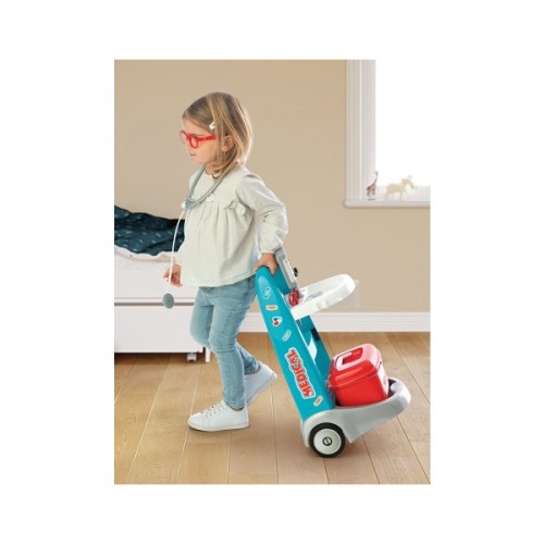 Ігровий набір Smoby Медична мобільна клініка зі звуковими та світловими ефектами, 16 аксесуарів (340207)