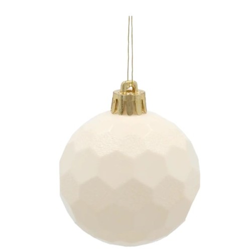 Ялинкова іграшка Chomik пластикові кульки 16 шт, 6см, мікс кольорів (5900779900004)