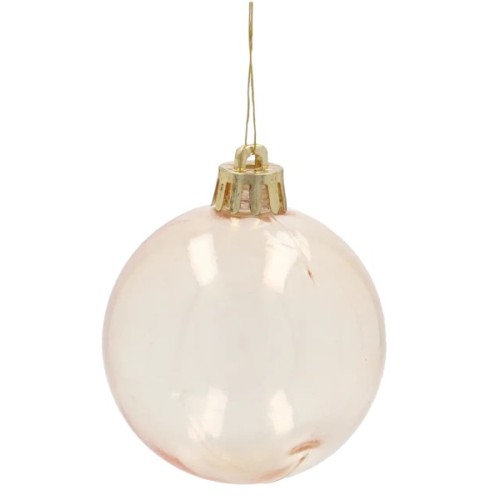 Ялинкова іграшка Chomik пластикові кульки 16 шт, 6см, мікс кольорів (5900779900004)