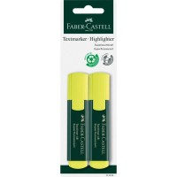 Маркер Faber-Castell текстовий Textliner 48 Superfluorescent, колір жовтий 2 шт в блістері (33021)