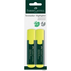 Маркер Faber-Castell текстовий Textliner 48 Superfluorescent, колір жовтий 2 шт в блістері (33021)