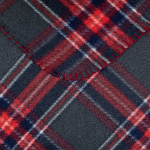 Плед Home Line флісовий Полар червоно-сірий, 220х160см (164479)