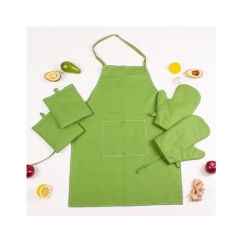 Фартух MirSon Набір 18-0130 Carolina бязь дві прихватки + дві рукавички-прихватки + фартух (2200006752738)