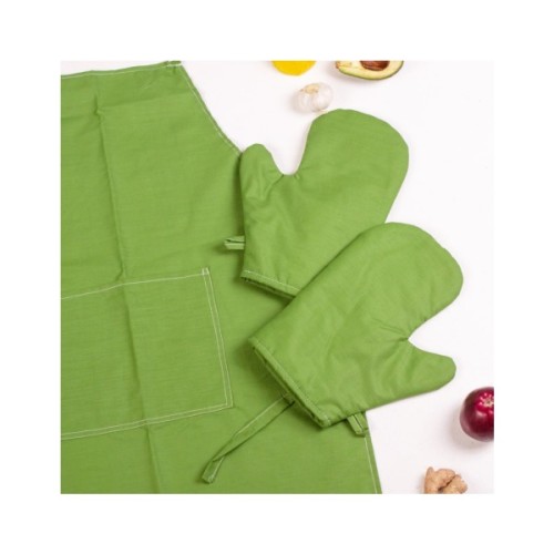 Фартух MirSon Набір 18-0130 Carolina бязь дві прихватки + дві рукавички-прихватки + фартух (2200006752738)