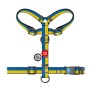 Шлея для собак WAUDOG Nylon з QR паспортом анатомічна "Colors of freedom" XS (319-4020)