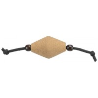 Іграшка для котів Trixie Диски на шнурку CityStyle Пробка/дерево Бежевий/чорний 14 см (4011905411361)