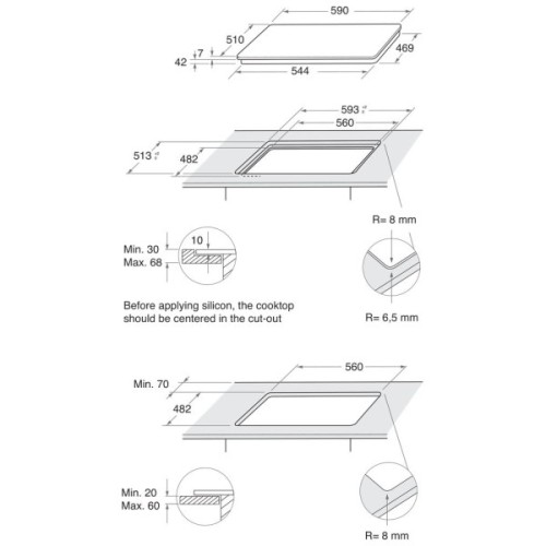 Варочна поверхня Whirlpool GOB616/NB