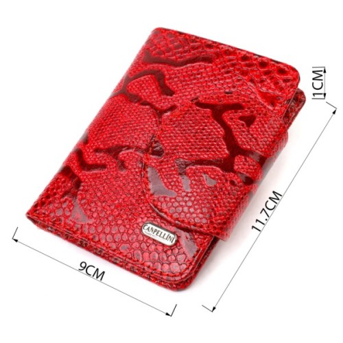 Портмоне Canpellini З натуральної шкіри Червоне (21810)