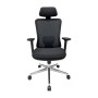Офісне крісло Richman Декарт Хром Synсhro Сітка Чорне (R00000046588)