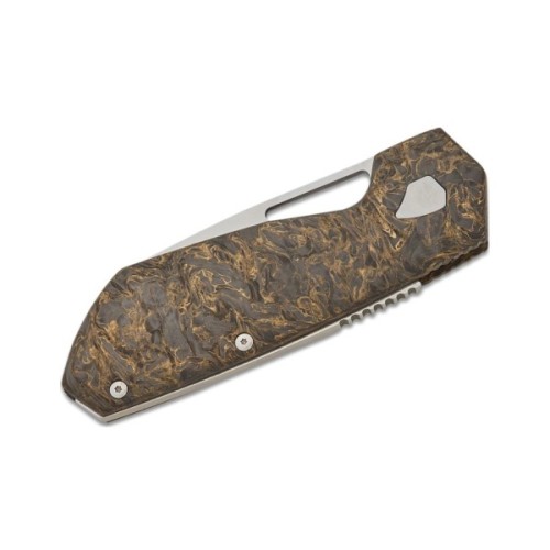 Ніж Maserin W2, M390, fat carbon, чорно-золотистий (371/G)