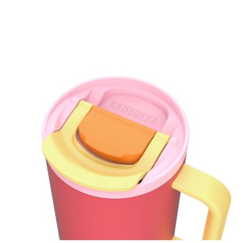 Термокружка Kambukka Rio Pink Papaya 950 мл Коралова з жовтим (11-08002)