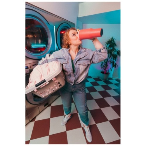 Термокружка Kambukka Rio Pink Papaya 950 мл Коралова з жовтим (11-08002)