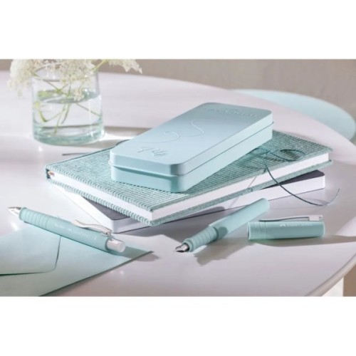 Ручка пір'яна Faber-Castell POLY Fountain Pen Caribic Blue, колір корпусу бірюзовий, перо М (0,7 мм) (32956)