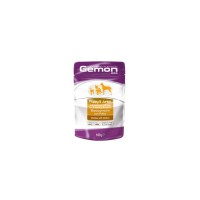 Вологий корм для собак Gemon Dog Wet Puppy&Junior шматочки з куркою 100 г (8009470300636)