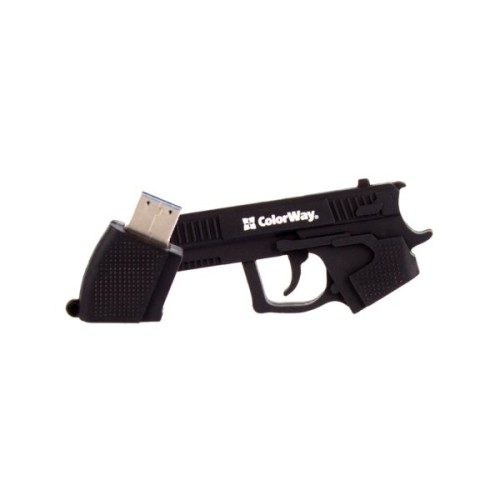 USB флеш накопичувач ColorWay Pistol 32 GB 3.0 Black (CW-USBPL32)