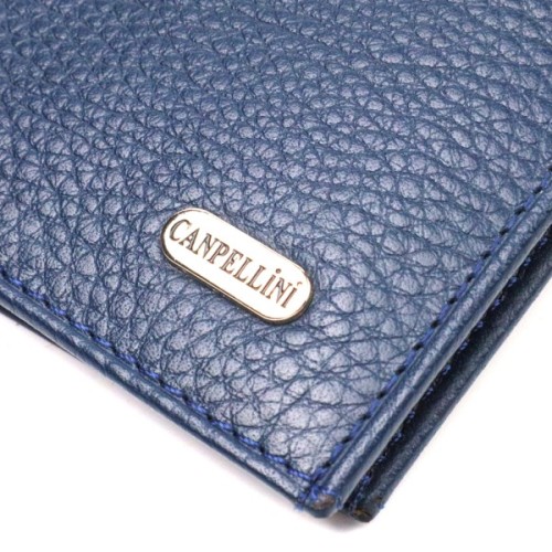 Гаманець Canpellini З натуральної шкіри Флотар Синій (21872)