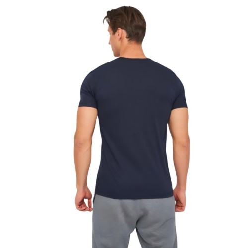 Футболка Kappa T-shirt Mezza Manica Scollo V K1315 BluNavy темно-синій M (8052394816349)