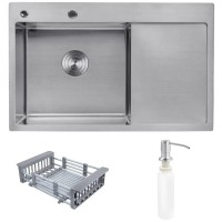 Мийка кухонна Kroner Geburstet-7849LHM (CV025275)