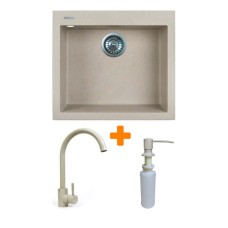 Мийка кухонна Adamant Univer Avena + змішувач + дозатор (4824296902106)