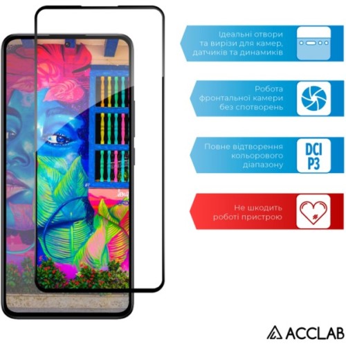 Скло захисне ACCLAB Full Glue Xiaomi 13T Pro Black (1283126582585)