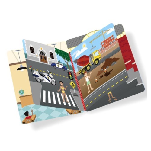 Набір для творчості Melissa&Doug Об'ємні багаторазові наліпки Професії (MD9426)