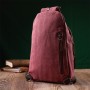 Сумка Vintage Через плече з ущільненою спинкою Бордова (22175)