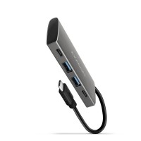 Концентратор AXAGON USB-C to 2xUSB-A + 2xUSB-C 10Gbps 0.13m gray (HMC-4G2)