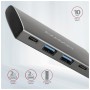 Концентратор AXAGON USB-C to 2xUSB-A + 2xUSB-C 10Gbps 0.13m gray (HMC-4G2)