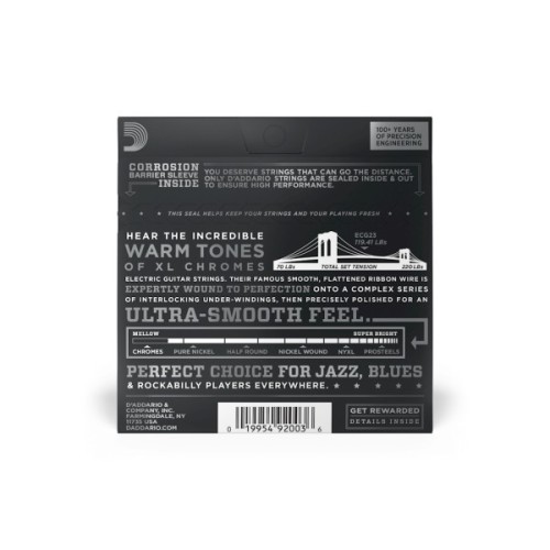 Струни для гітари D'Addario XL Chromes Extra Light (10-48) (ECG23)