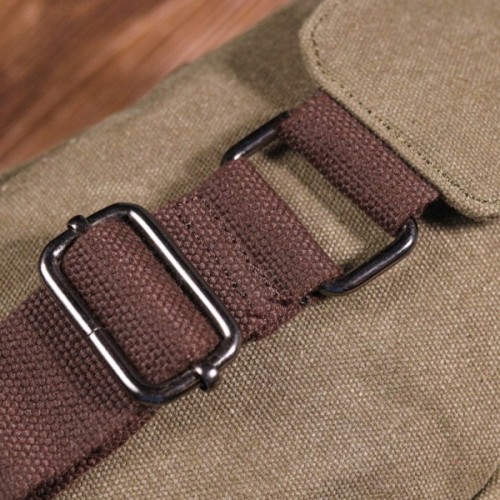 Сумка Vintage Чоловіча через плече з текстилю Оливкова (21231)