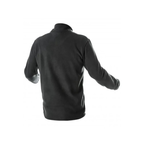 Кофта робоча Hoegert PASADER HT5K384-3XL 100% поліестер чорна, 3XL (58) (HT5K384-3XL)