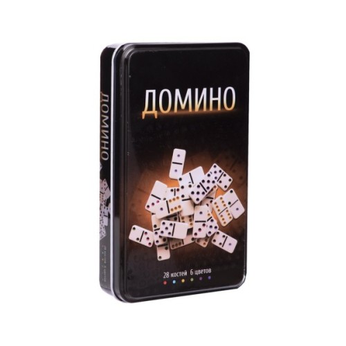 Настільна гра Johnshen Sports Доміно (у металевій коробці) (IG-3974)