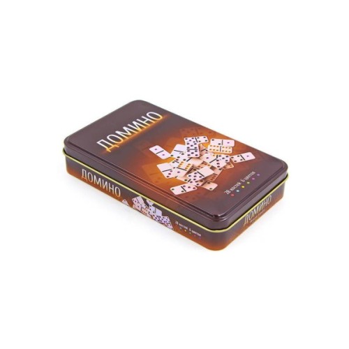 Настільна гра Johnshen Sports Доміно (у металевій коробці) (IG-3974)