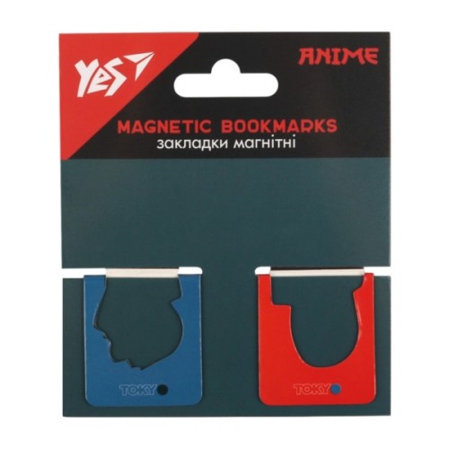 Закладки для книг Yes магнітні Anime, висікання, 2 шт (708400)
