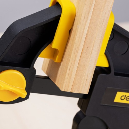 Струбцина Deli швидкозатискна 18 см (EDL110118)