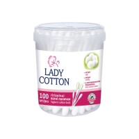Ватні палички Lady Cotton в банці 100 шт. (4823071607581)