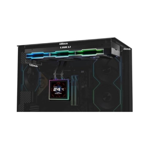 Система рідинного охолодження Lian Li HydroShift II LCD-S 360TL, Black (G89.GHS2LCDS36TB.00)
