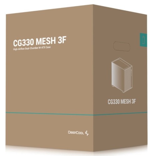 Корпус для ПК Deepcool CG330 Mesh 3F Black (R-CG330MESH-BKANM3-G)