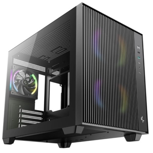 Корпус для ПК Deepcool CG330 Mesh 3F Black (R-CG330MESH-BKANM3-G)