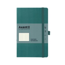 Книга записна Axent Partner лазурна, 125 х195 мм 96 аркушів клітинка (8201-63-A)