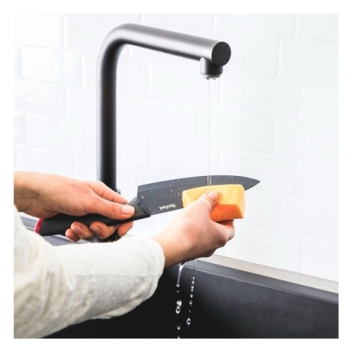 Набір ножів Tefal Fresh Kitchen, дерев'яна колода, 5шт, нержавіюча сталь, чорний (K122S504)