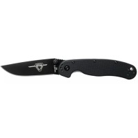 Ніж Ontario Knife RAT II D2 Black, Black Blade (ON8830)